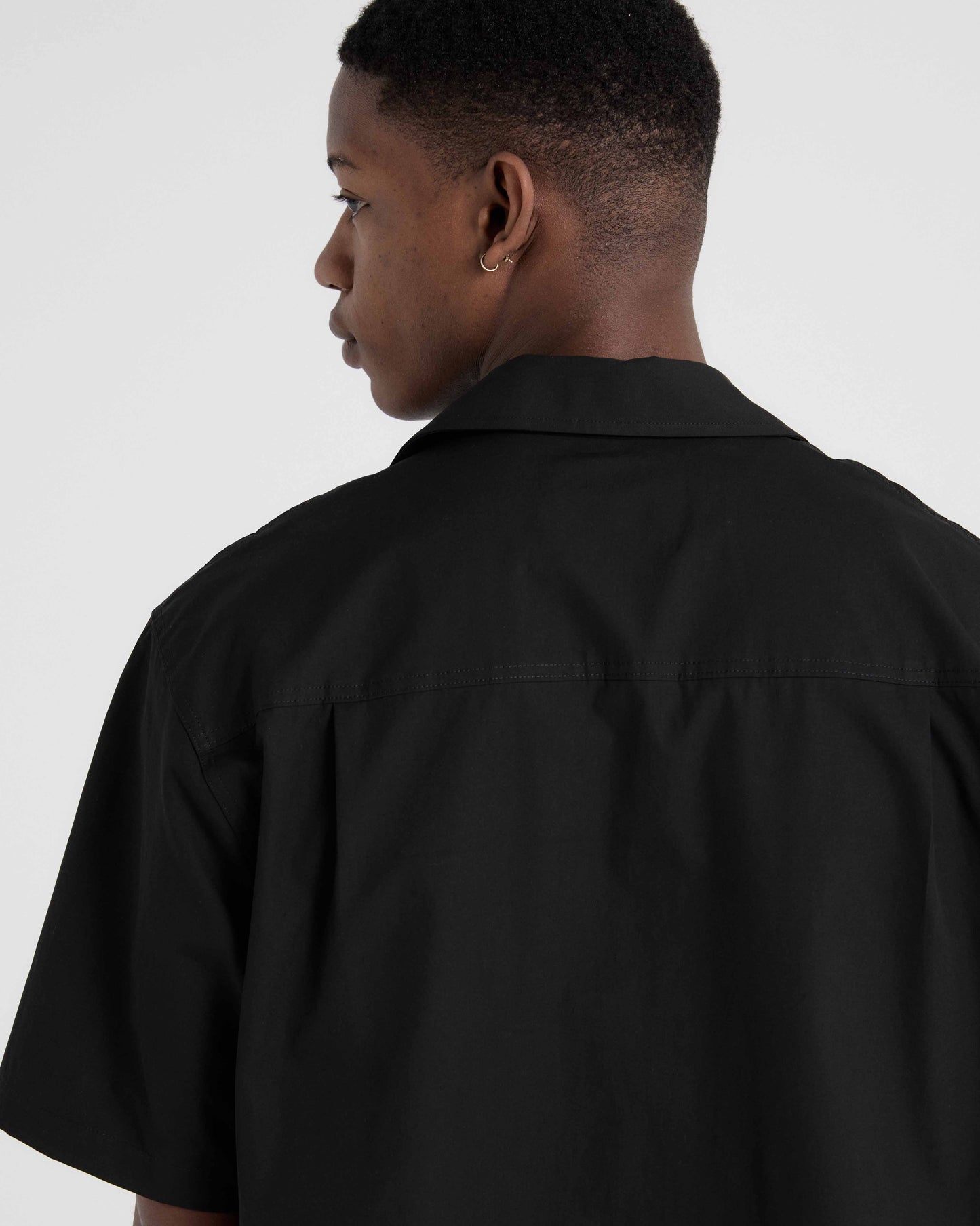 Box Poplin Shirt - Black