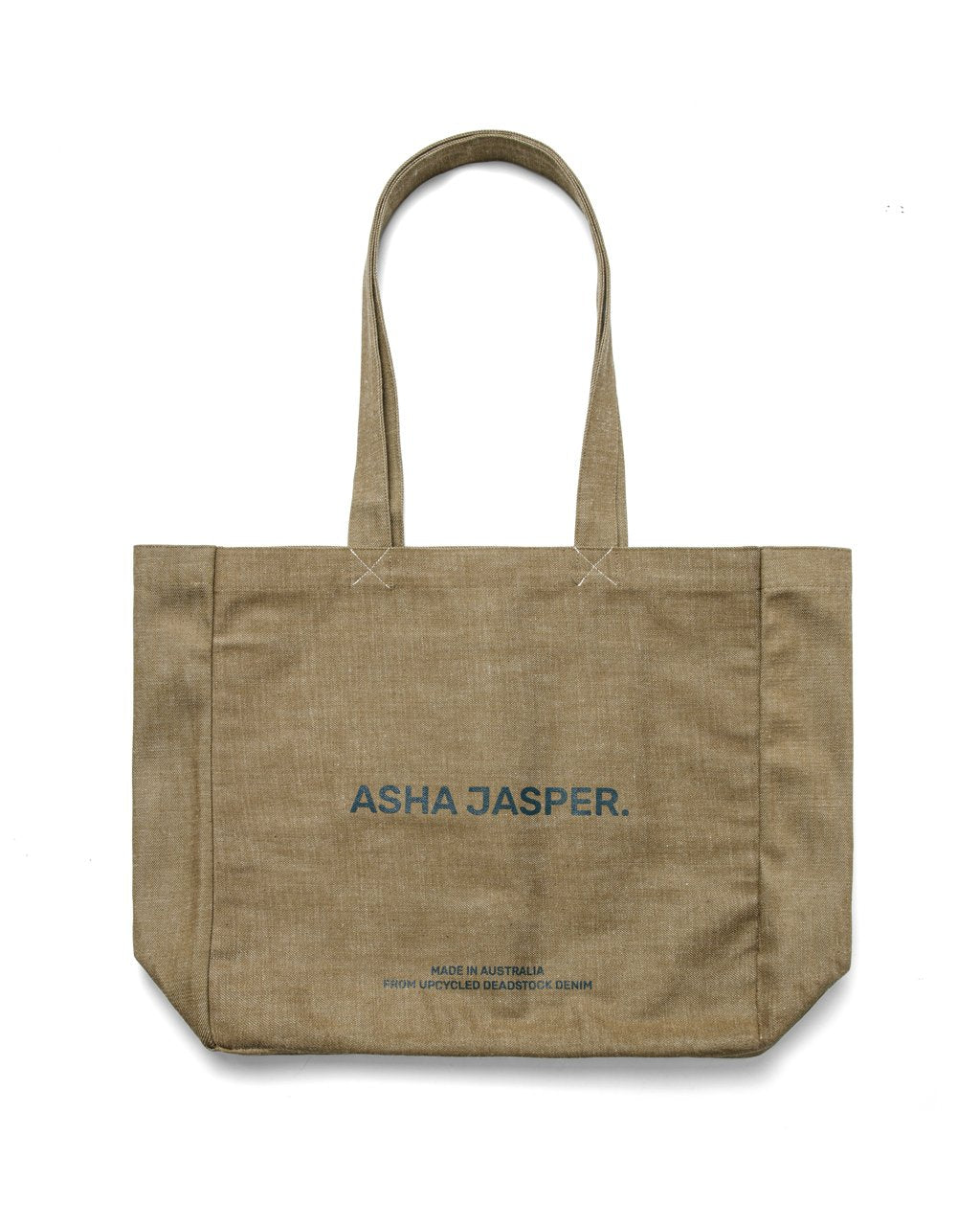 Deadstock Denim Tote. Moss - ASHA JASPER.