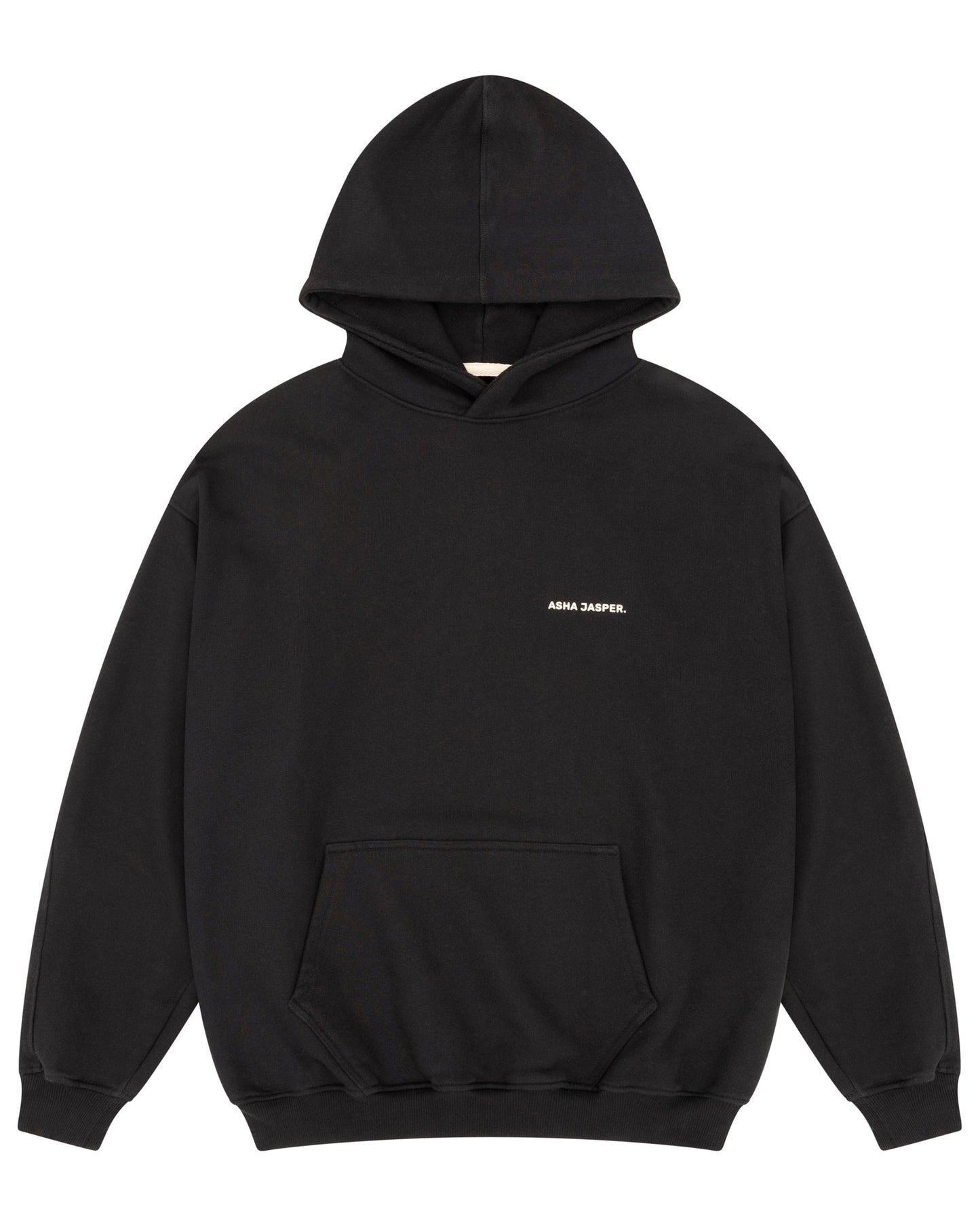 Logo Hoodie. Black - ASHA JASPER.