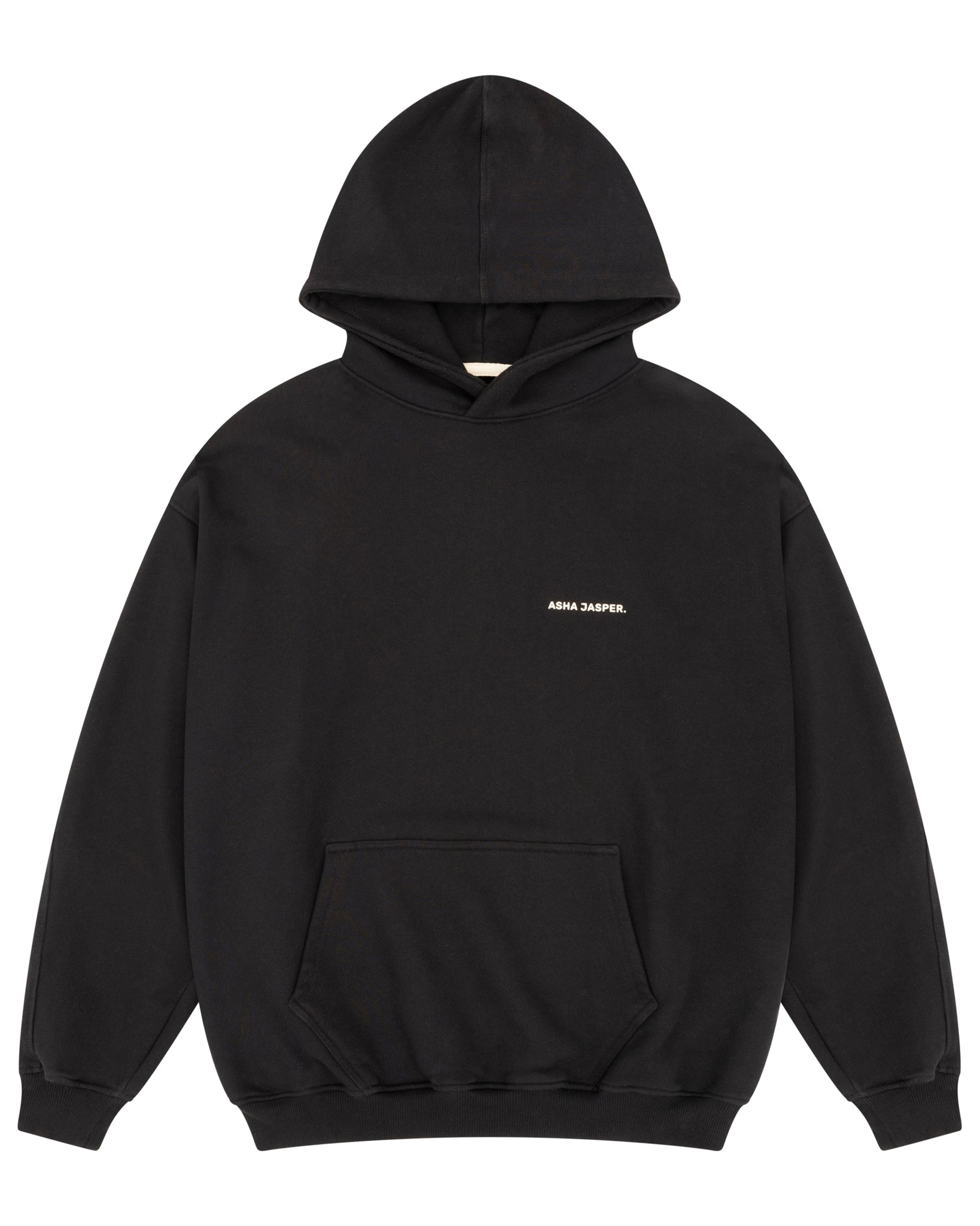 Logo Hoodie. Black - ASHA JASPER.