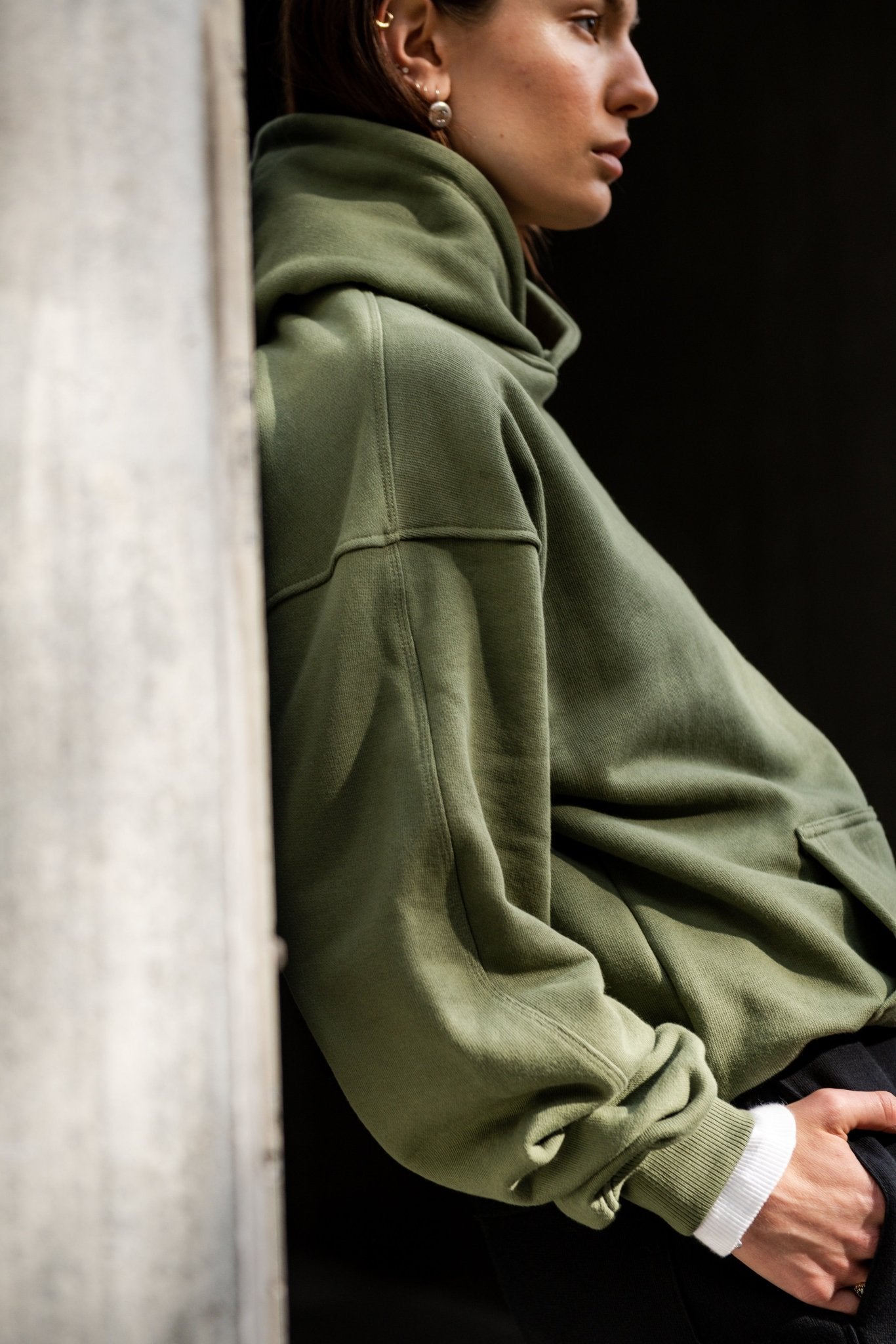 Green on sale oversized hoodie